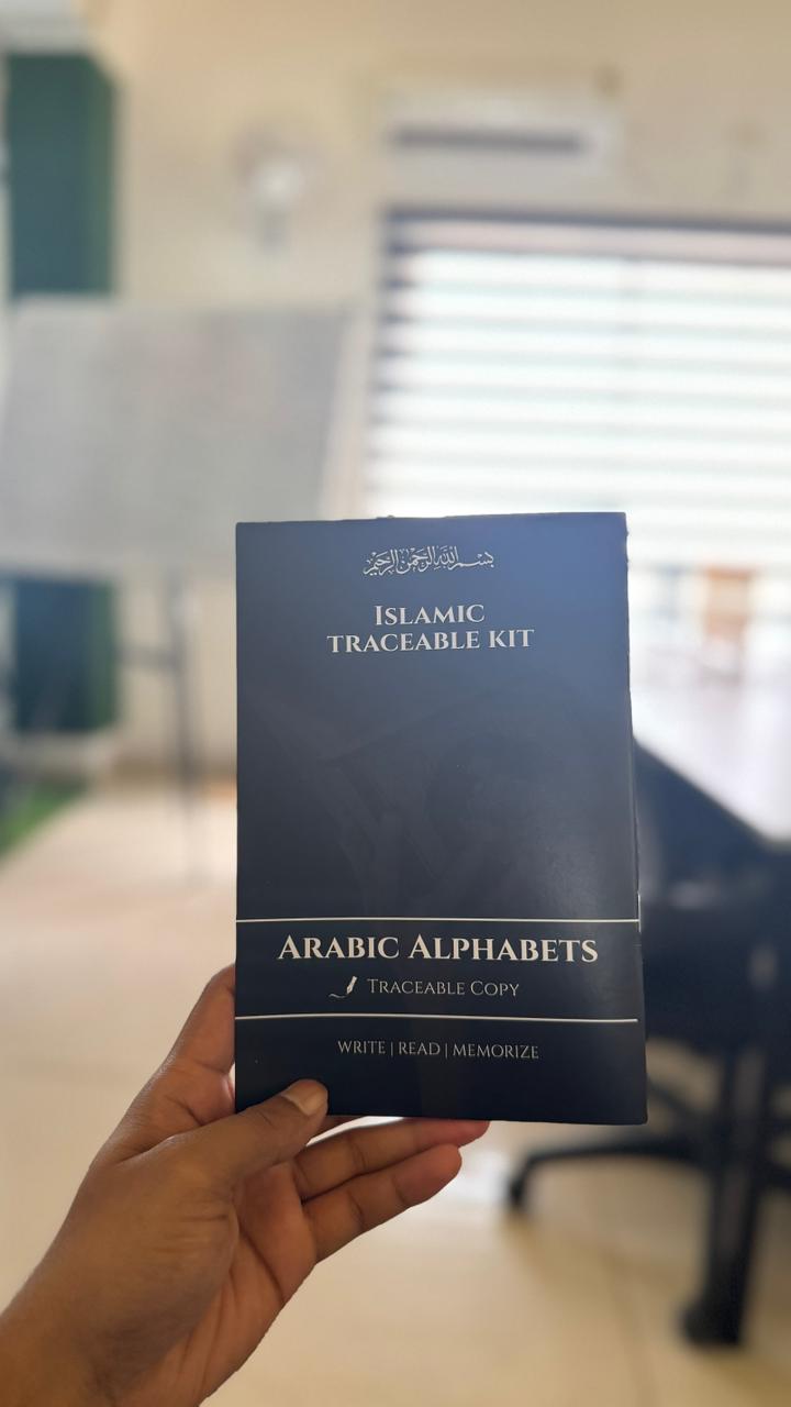 Islamic Learning Combo – 12 Hindi Dua Stickers + 4 Traceable Books with Pencil & Eraser